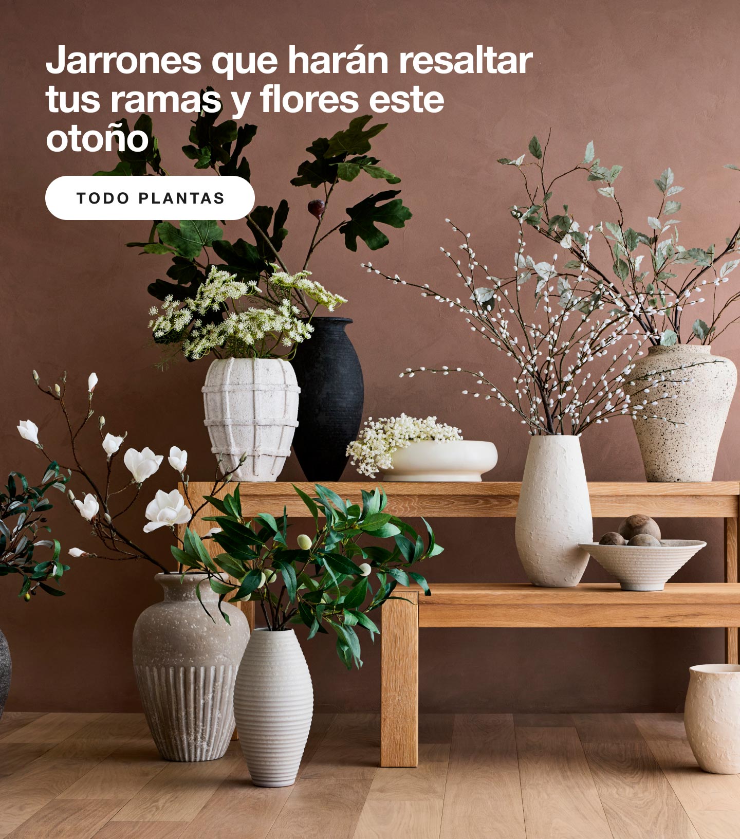 Jarrones y flores
